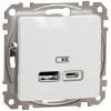 Mechanizm gniazda ładowania USB typu A+C 2,4A SDD111402 Sedna Schneider