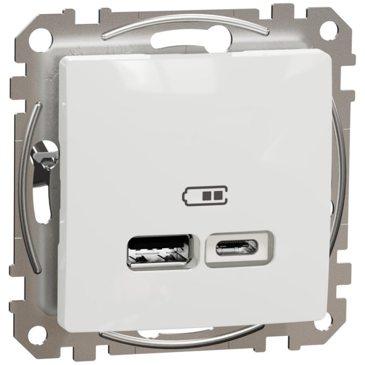 Mechanizm gniazda ładowania USB typu A+C 2,4A SDD111402 Sedna Schneider