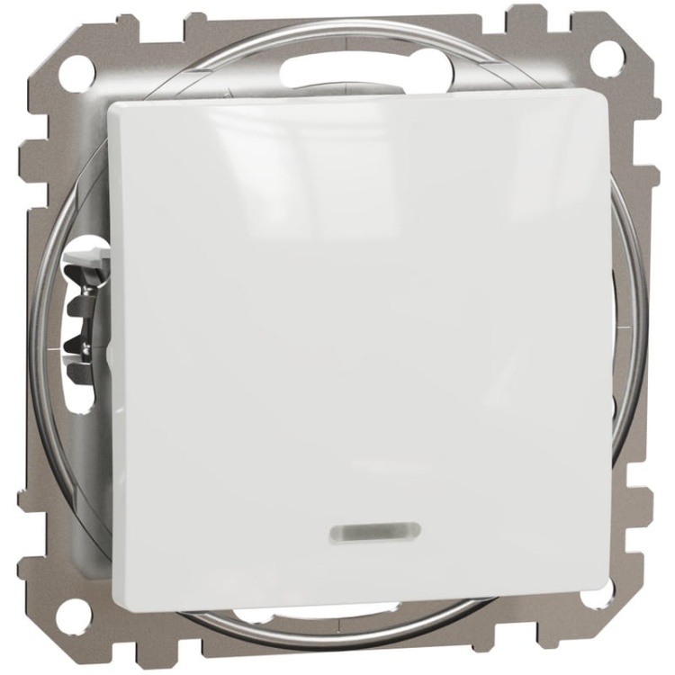 Mechanizm przycisku 1-biegunowego z podświetleniem Sedna Schneider