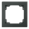 Ramka uniwersalna pojedyncza grafitowy mat z tworzywa 28DR-1