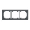 Ramka uniwersalna potrójna grafitowy mat z tworzywa 28DR-3
