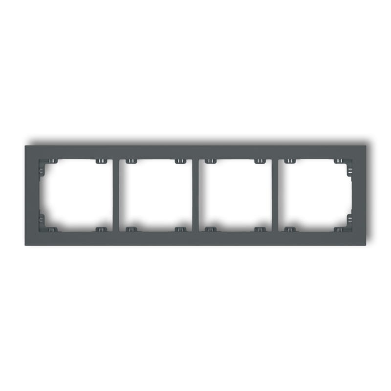Ramka uniwersalna poczwórna grafitowy mat 28DR-4