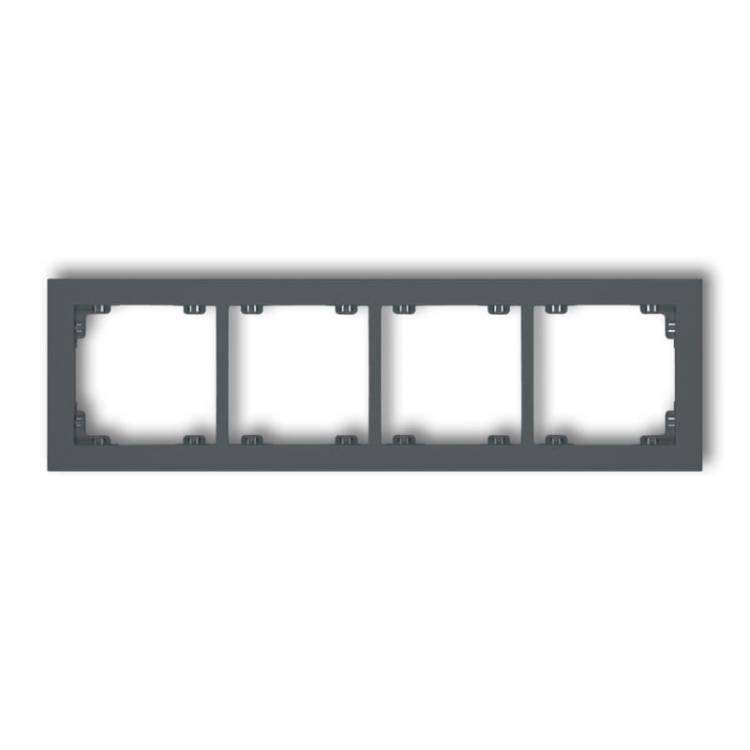 Ramka uniwersalna poczwórna grafitowy mat 28DR-4