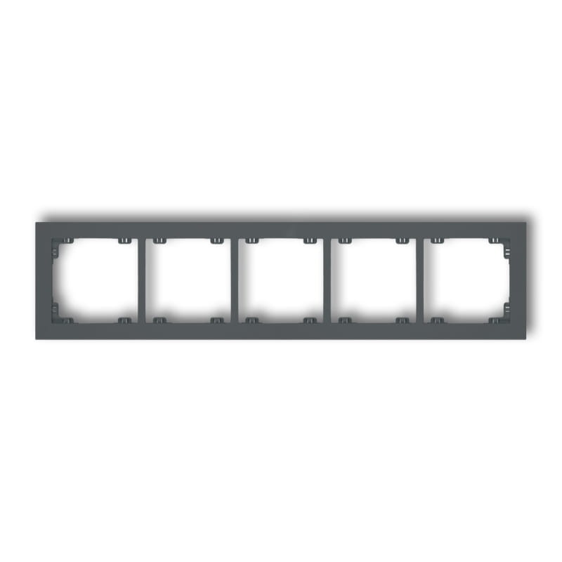 Ramka uniwersalna pięciokrotna grafitowy mat 8DR-5 Deco Karlik