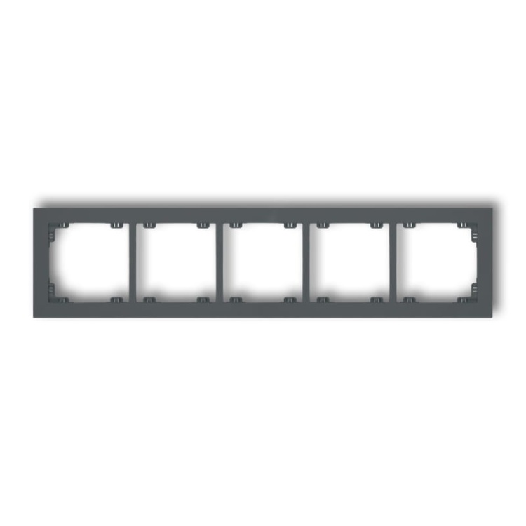 Ramka uniwersalna pięciokrotna grafitowy mat 8DR-5 Deco Karlik