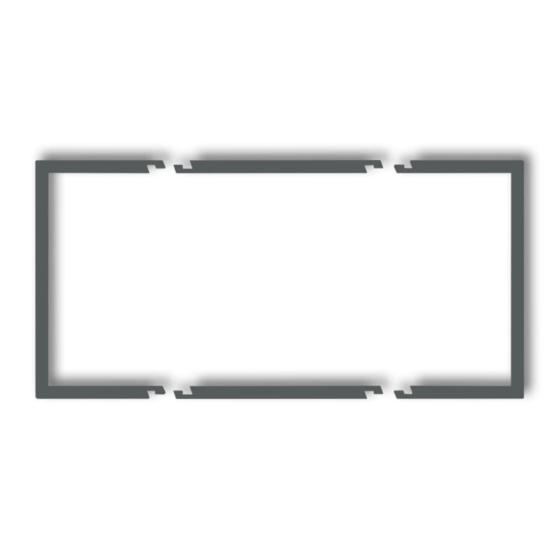 Ramka wypełniająca podwójna grafitowy mat 28DRW-2 Deco Karlik