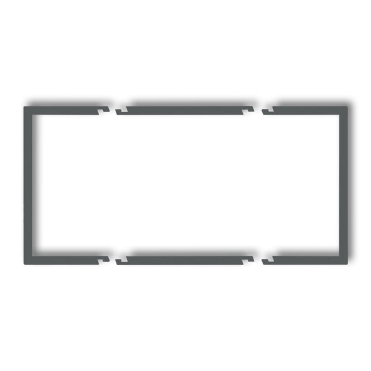 Ramka wypełniająca podwójna grafitowy mat 28DRW-2 Deco Karlik