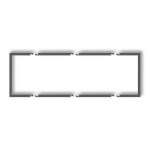 Ramka wypełniająca potrójna grafitowy mat 28DRW-3 Deco Karlik