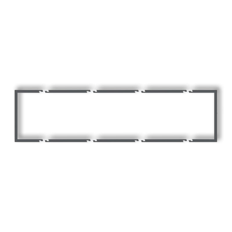 Ramka wypełniająca poczwórna grafitowy mat 28DRW-4 Deco Karlik