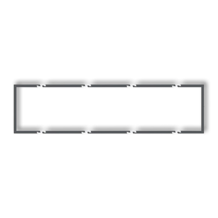 Ramka wypełniająca poczwórna grafitowy mat 28DRW-4 Deco Karlik