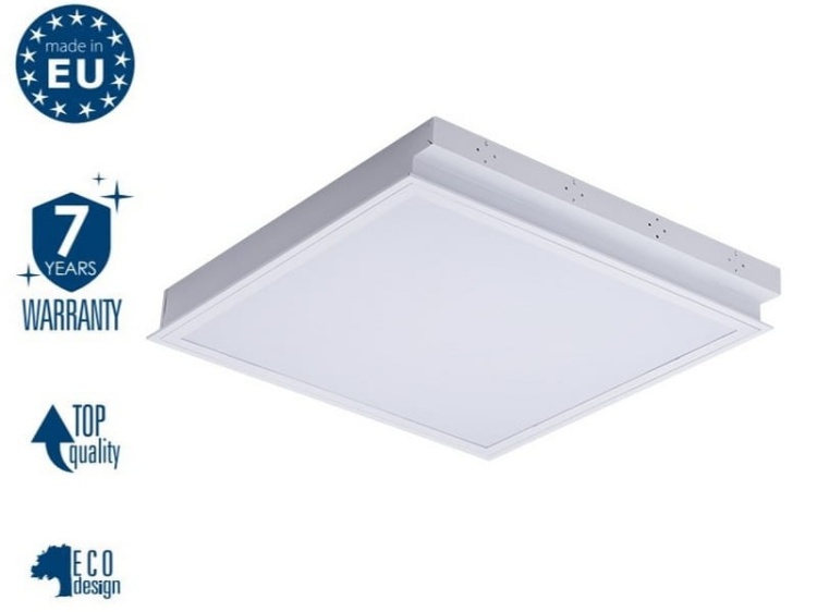 Oprawa rastrowa podtynkowa REGIS 4LED OPAL 4xT8 LED 60cm max 18W Kanlux