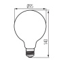 Żarówka filament XLED E27 G95S 5,8W 4000K 470lm Kanlux 36242 wymiary.jpg