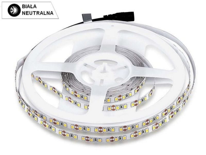 Taśma LED VT-3528 120 8W/1m 4000K biała neutralna diody SMD3528 IP20 120 LED/1m 12V 5m V-TAC