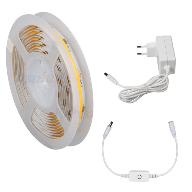 Taśma LED COB SET DIM-NW 3m z zasilaczem i włącznikiem Kanlux 26327.jpg