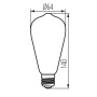 Żarówka LED SMD ST64 E27 4W 200lm 1800K 360° Kanlux 26047 wymiary.jpg