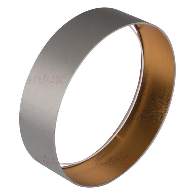 Plafoniera LED RIFA 3000K 1450lm szara-złota Kanlux 36467 materiałowy klosz.jpg