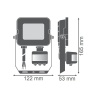 Naświetlacz LED 20W 4000K 2000lm IP65 z czujnikiem LEDVANCE wymiary.jpg