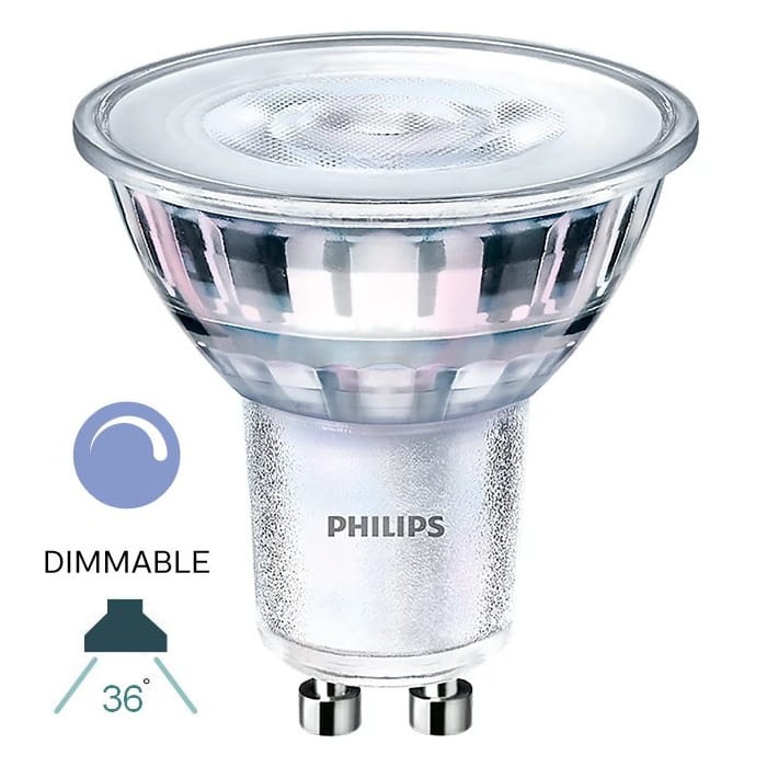 Żarówka LED GU10 830 36º CorePro LED spot 4-50W biała ciepła 345lm ściemnialnaPHILIPSgu10-4wD.jpg