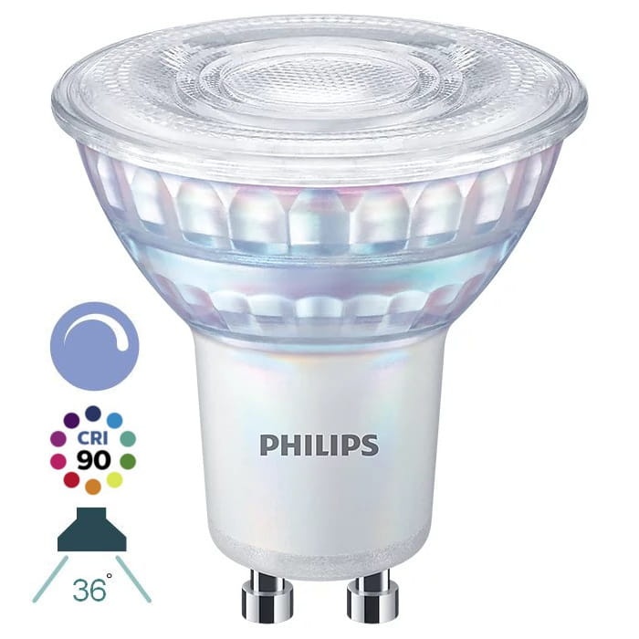 Żarówka Philips LED GU10 MASTER LED spot VALUE 6,2W-80W 940 4000K 36D 575lm CRI90 ściemnialna