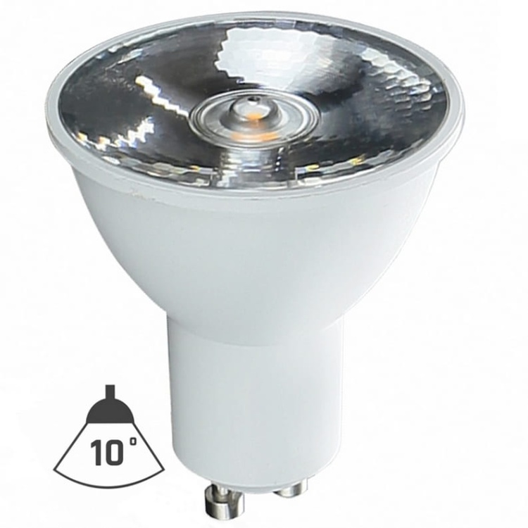 Żarówka LED GU10 6W b.zimna 460lm kąt 10°