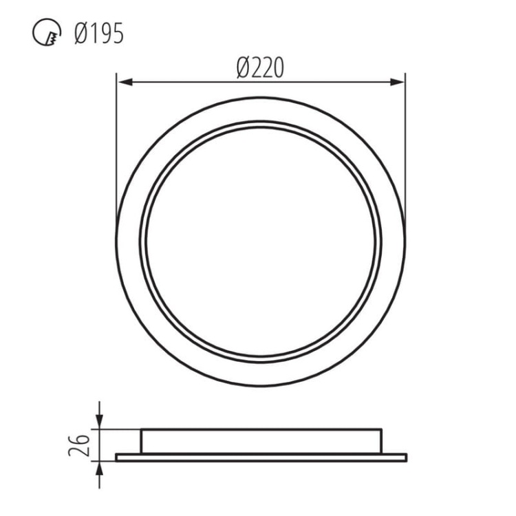 Oprawa downlight TAVO LED 24W b. neutralna 4000K 2600lm Kanlux 36514 wymiary.jpg