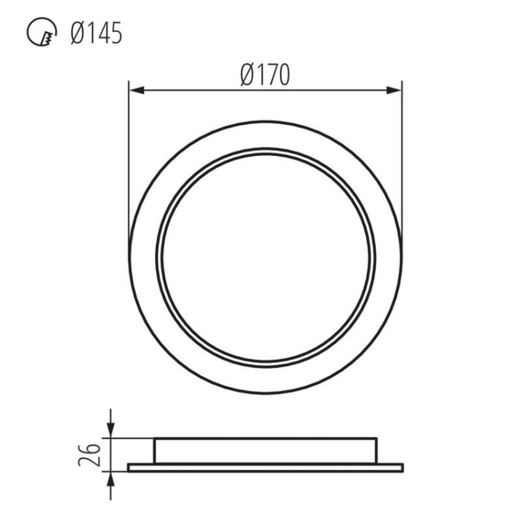 Oprawa downlight TAVO LED 18W b. neutralna 4000K 1900lm Kanlux 36513 wymiary.jpg