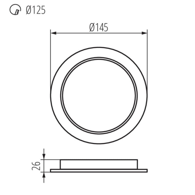 Oprawa downlight TAVO LED 12W b. neutralna 4000K 1250lm Kanlux 36512 wymiary.jpg