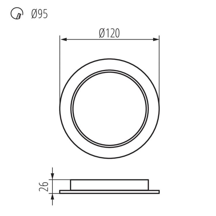 Oprawa downlight TAVO LED 9W b. neutralna 4000K 900lm Kanlux 36511 wymiary.jpg