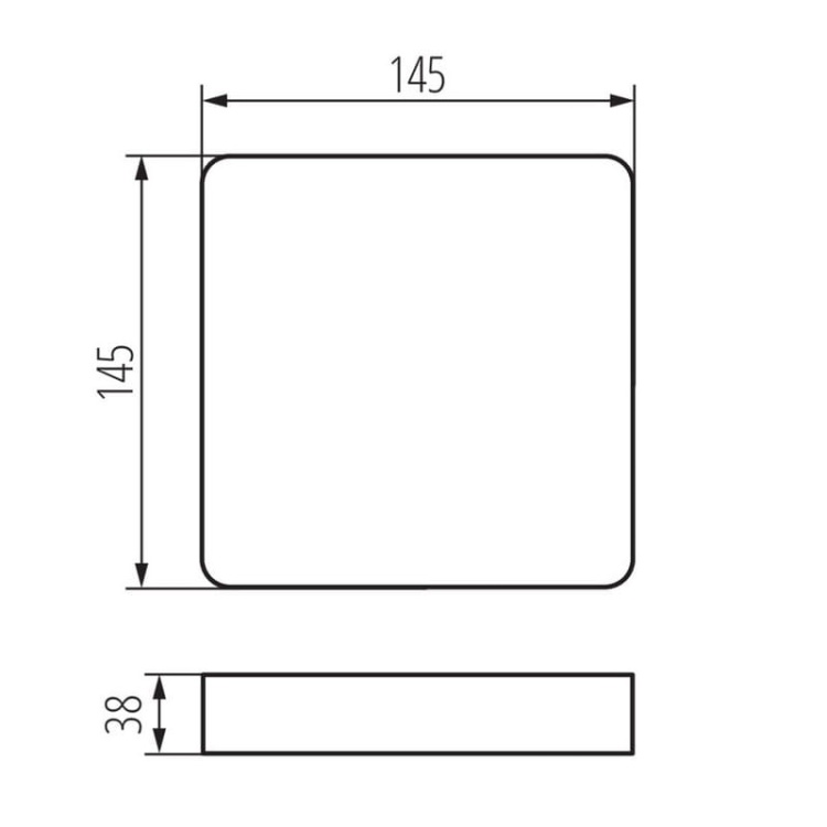 Akcesorium oprawy typu downlight TAVO FRAME DL 12W Kanlux 36522 wymiary.jpg