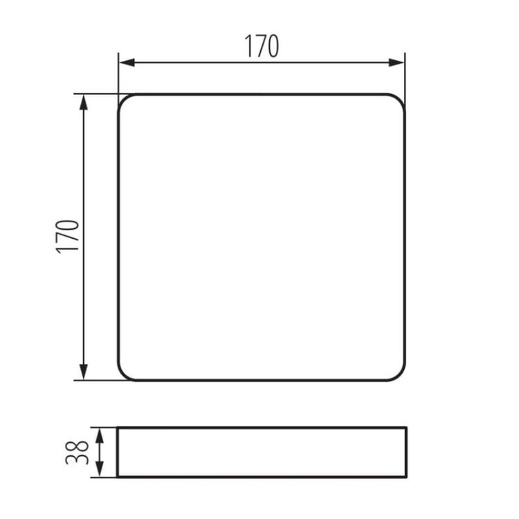 Akcesorium oprawy typu downlight TAVO FRAME DL 18W Kanlux 36523 wymiary.jpg