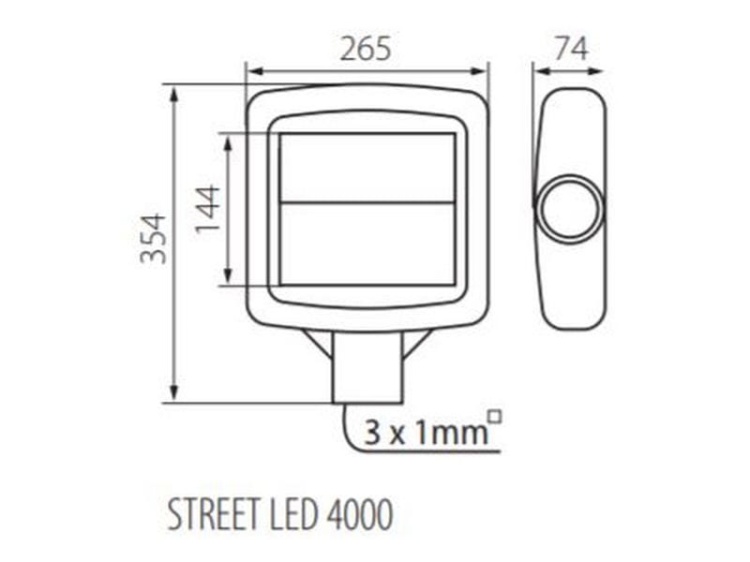 Oprawa drogowa STREET LED 30W b.neutralna 3900lm Kanlux 27330