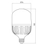 Źródło światła LED E27 F100 27W 4000K 2900lm 200° GTV wymiary.jpg