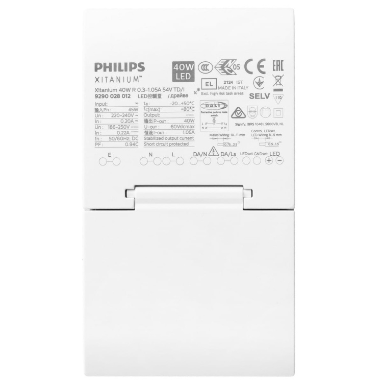 Zasilacz LED Xitanium 40W R 0.3-1.05A 54V TD/I  929002801206