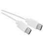 Kabel USB 2.0, wtyk C - C, szybkie ładowanie, transmisja danych, 1 m, biały