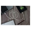 Kabel USB 2.0, wtyk C - Lightning MFi, i16P, ładowanie, transmisja danych, 1 m, biały