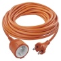 Przedłużacz 20 m / 1 gniazdo / pomarańczowy / PVC / 230 V / 1,5 mm2