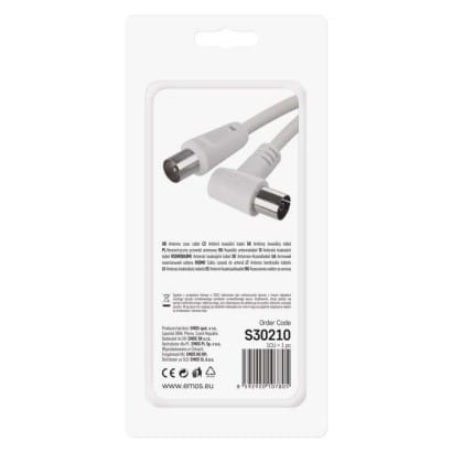 Przewód abonencki ekranowany 90° 2,5m