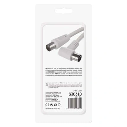 Przewód abonencki ekranowany 90° 3,5m