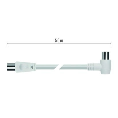 Przewód abonencki ekranowany 90° 5m