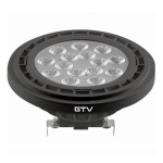 Żarówka LED AR111 G53 12V 12,5W 40° biała ciepła 3000K 1100lm czarna obudowa GTV.jpg