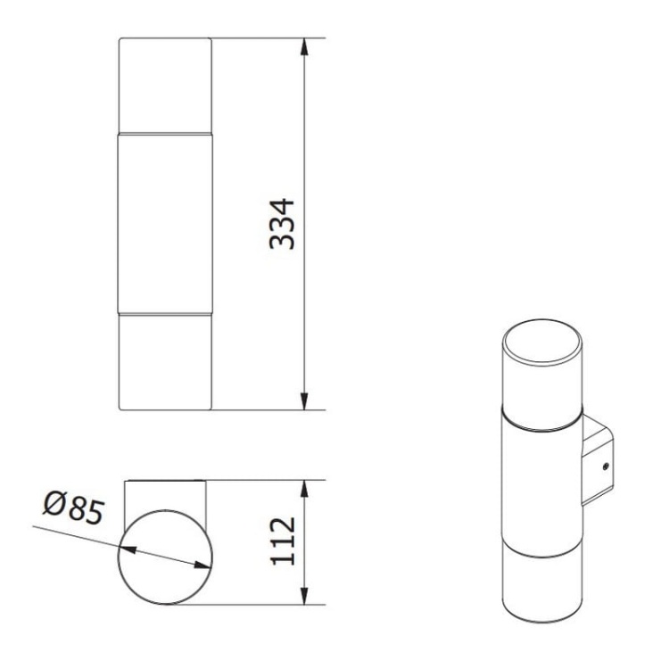 Oprawa elewacyjna ogrodowa CORTA-AUD 2xE27 max.25W IP44 góra-dół grafit wymiary.jpg