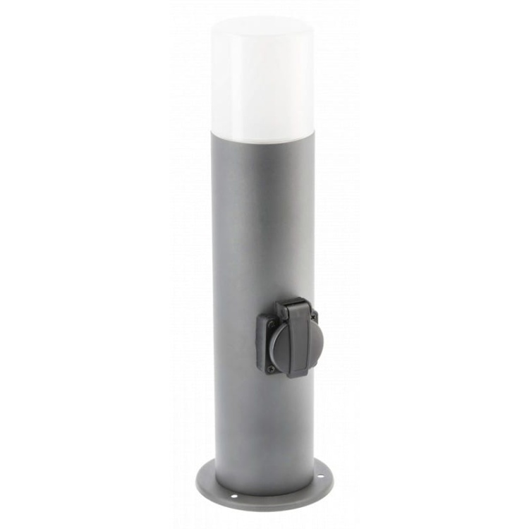 Oprawa ogrodowa CORTA-P słupek 40cm E27 IP44 grafit + gniazdo schuko 230V GTV.jpg