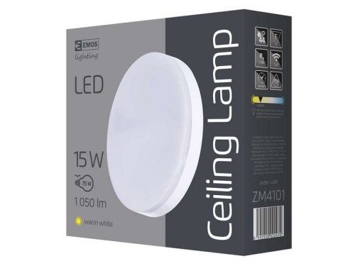 Plafon LED okrągły 15W 3000K 1050lm IP44 EMOS ZM4101