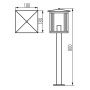 Oprawa ogrodowa SELTO 80cm E27 15W IP44 Kanlux 36555 wymiary.jpg