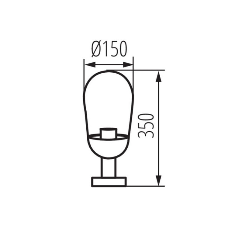 Oprawa ogrodowa LIEGO 37cm E27 15W IP44 czarna Kanlux 36534 wymiary.jpg