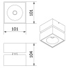Oprawa natynkowa LED BIANCO 15W 1500lm 4000K IP20 IK06 36°GTV wymiary.jpg