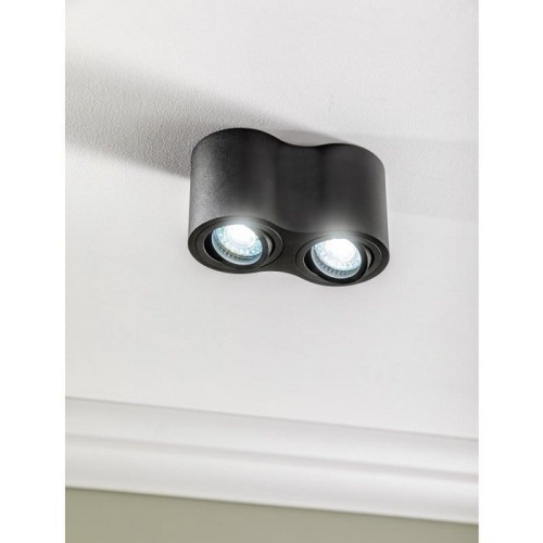 Oprawa sufitowa AVEIRO DUO BIS 2xGU10 IP20 czarna GTV aranżacja.jpg