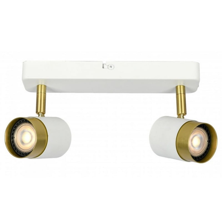 Oprawa ścienno-sufitowa ORIO 2xGU10 okrągła biało-złota GTV przód.jpg