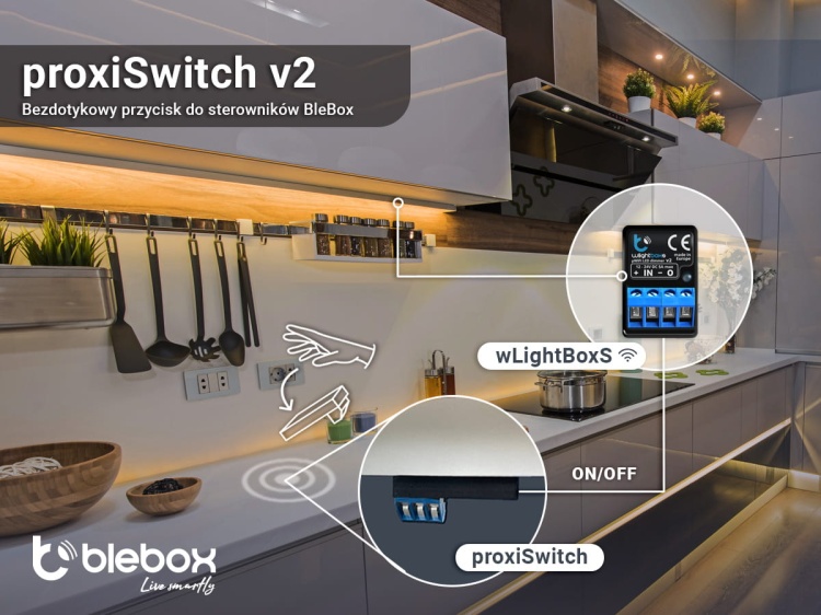 Włącznik zbliżeniowy proxiSwitch v2 BleBox