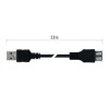 Przewód USB 2.0 wtyk A – gniazdo A, 2m